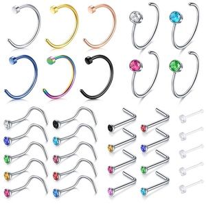 Nose rings 18g